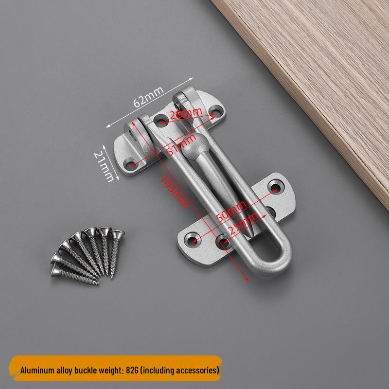 Alloy Anti-Theft Door Lock Chain with Safety Clasp
