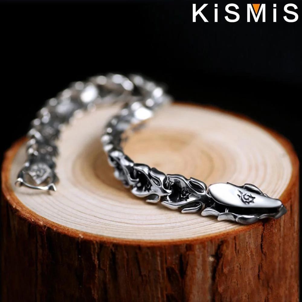 Mens Dragon Bracelet Curb Chain Gothic Biker Link Cuff Wristband 1PC Men's Accessories Gift for Him