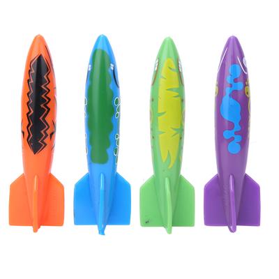4Pcs PVC Children Diving Toys Kid Swim Kid Playing for Swimming Pool TrainingFour Color Combination
