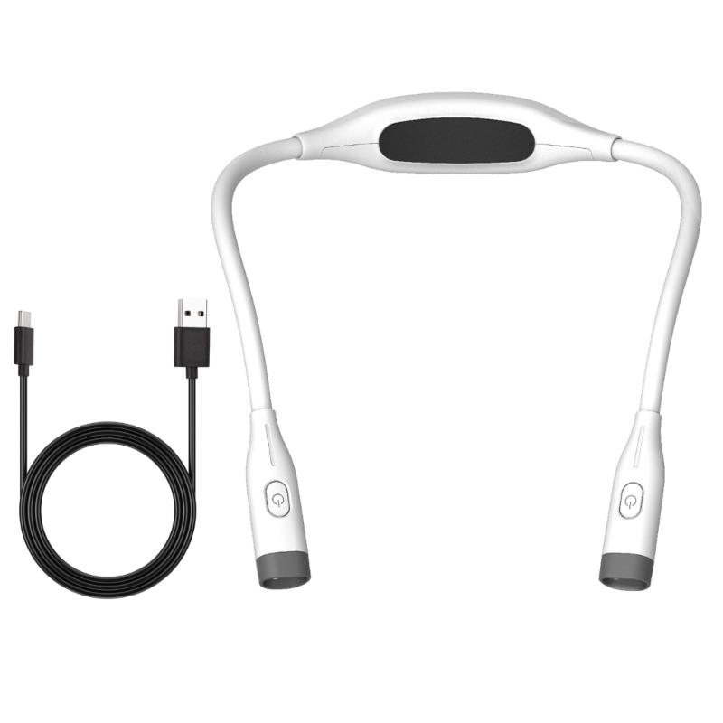 Adjustable Brightness Neck Light Rechargeable for Jogging Sewing Repair Work