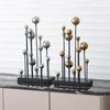 Metal Handicraft Golden Balloon Combination Geometric Metal Ornaments Abstract Golden Ball Home Decoration Accessories
