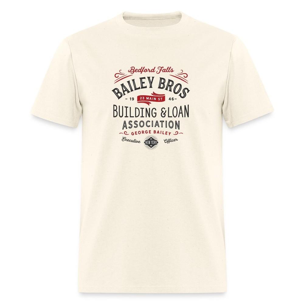 

Bailey Brothers Building Loan | Retro Christmas Movie Logo Men s T-Shirt L
