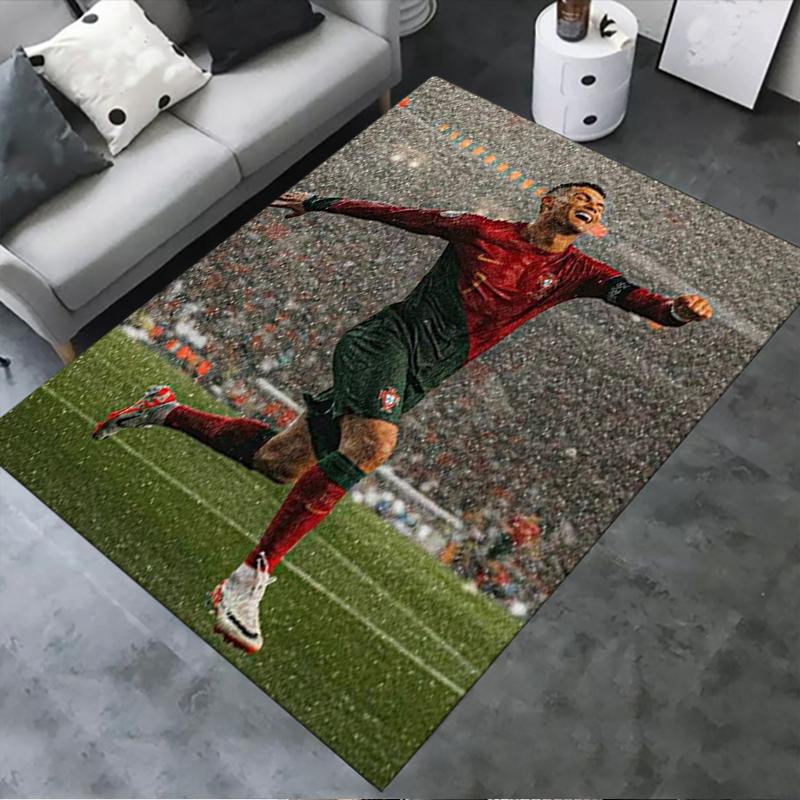 Nowy dywan C Ronaldo 2025 do salonu, sypialni, domu, dekoracja sofy, antypoślizgowa mata podłogowa dla dzieci
