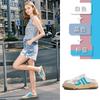 Leather Half-tray Shoes Women's 2025 New Summer Women's Bag Head Casual Single Shoes Versatile Outer Wear Flat Slippers Women's Shoes
