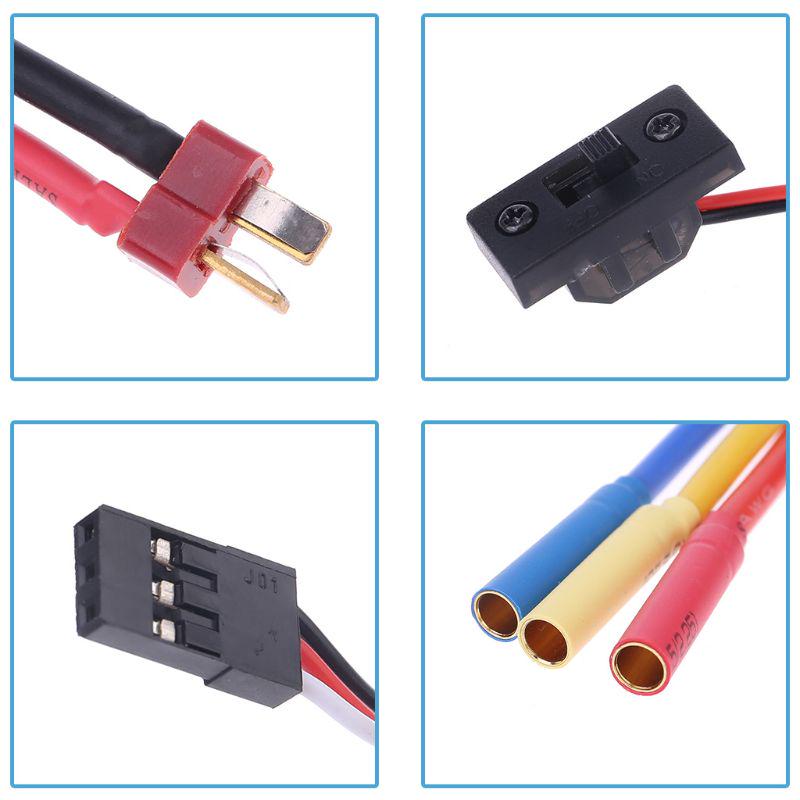 Controlador Eletrônico de Velocidade Brushless 60A à Prova d'Água com BEC 5.8V / 3A para Acessório de Peça RC