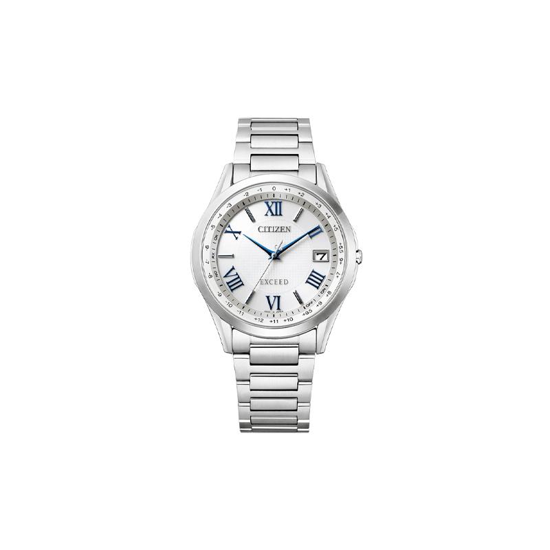CITIZEN Exceed series exceed series 50 meters waterproof light Quartz super titanium strap 38mm men s watch white dial CB1110-61A синий
