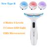 Durable And Safe Colour Light Face And Neck Beauty Instrument 7 Modes And 7 Speeds Adjustment With Curved Hand Grip Neck Beauty Instrument