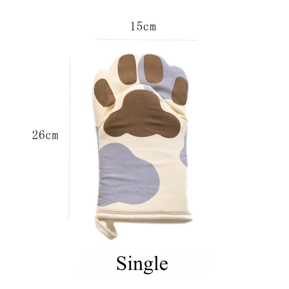 Bavlněné chňapky Kočičí dráp Proti opaření Trouba Rukavice Držák na misku Nástroje Ruční klip Podložka pod horké Kuchyňské rukavice