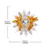 Spille Angelo Cuore Stile Accessorio Elegante Spilla Cuore Cupido per Donne Uomini Badge Gioiello Decorato con Strass