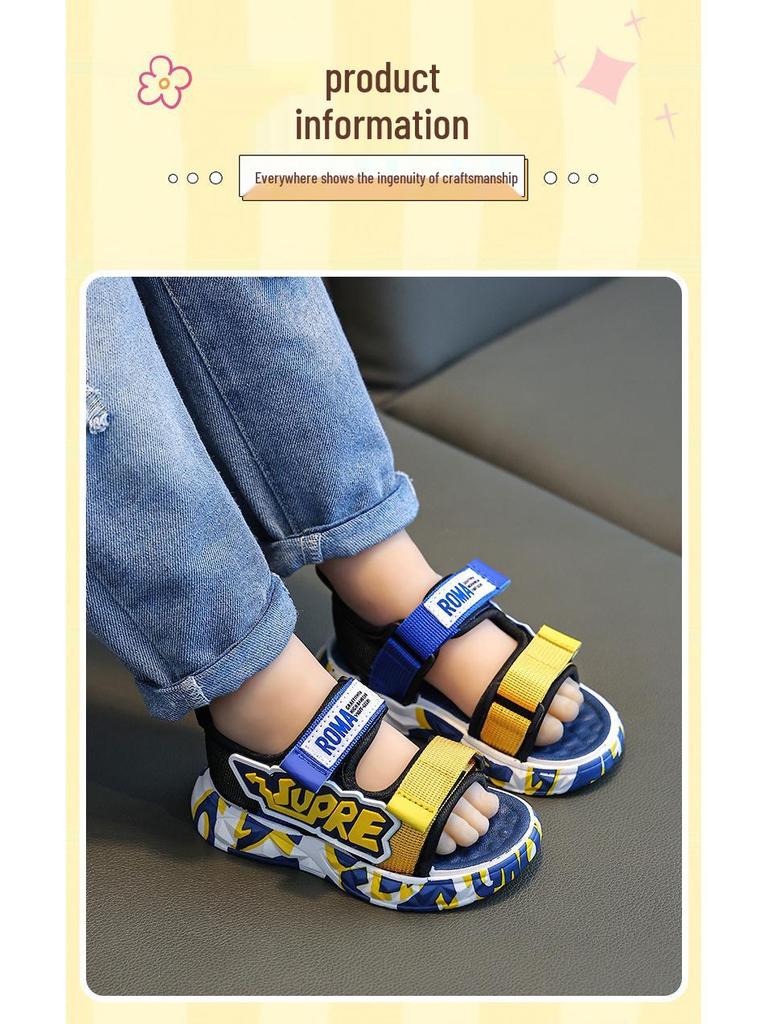 2023 Kids' Soft Sole Non-Slip Sandals for Boys - Summer Outdoor Beach Shoes