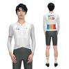 Mens Long Sleeve Cycling Jersey Breathable Quick Dry Stretch Performance Bike Shirt Road