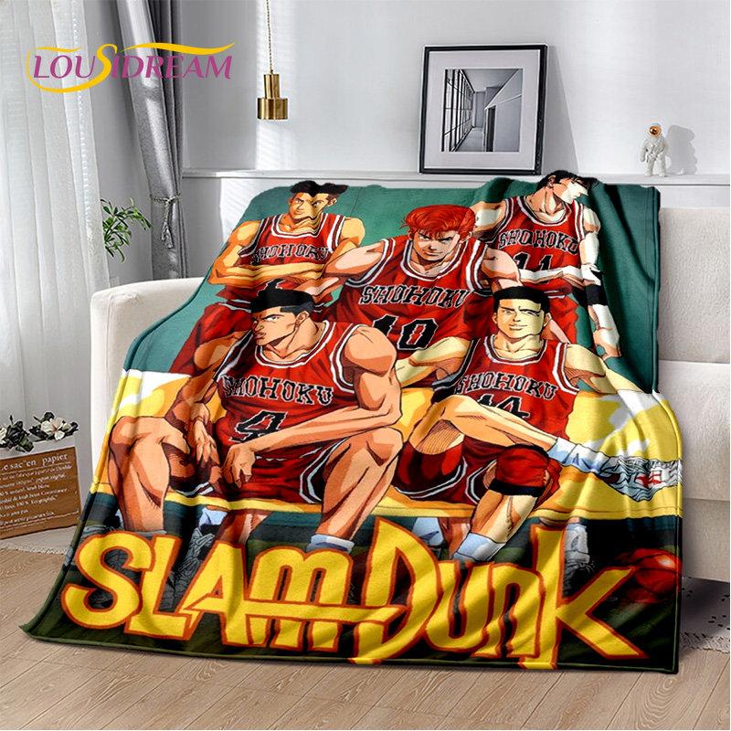 Slam Dunk Anime Cartoon Soft Plush Blanket,Flannel Blanket Throw Blanket for Living Room Bedroom Bed Sofa Picnic Cover Bettdecke