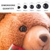 150pcs DIY Doll Safety Eyes 6-12mm Black Plastic Crafts Eyes for Bear Toy Kids DIY Craft Stuffed Animal Doll Accessories