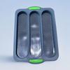 3 Slot Perforated Bread Mold Silicone Bake Mold DIY Baking Tool Baking Pan Tray  Muffins