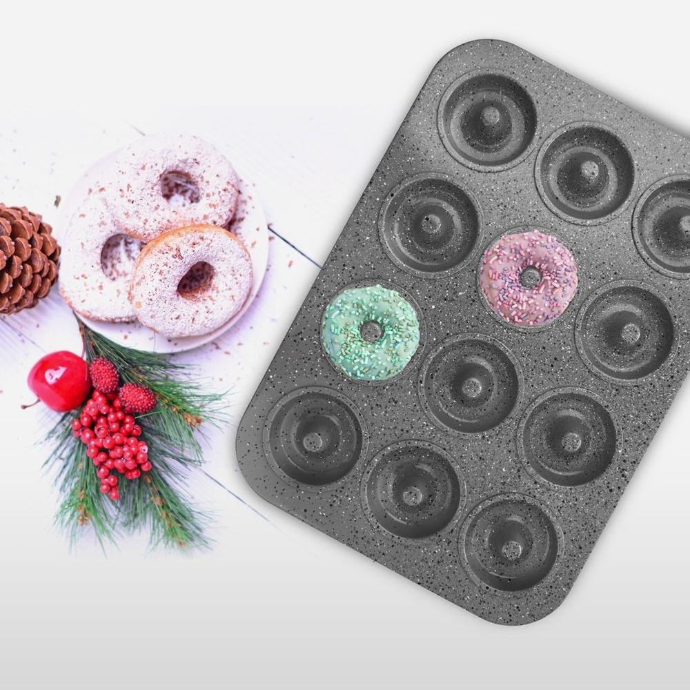Forma Granitowa Foremka Blacha Do Pieczenia Pączków Z Dziurką Donuts