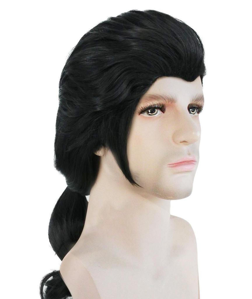 Carnival wig, ponytail style, handsome man