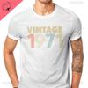 1971 55th Anniversary Oneck Printed TShirt Vintage Color Elegant Streetwear Harajuku Loose Casual Men Shortsleev Unique Tees