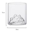 High Borosilicate Glass Transparent Whiskey Glass Guanshan Zaoshan Cup Mount Fuji Glass Household Red Wine Glass