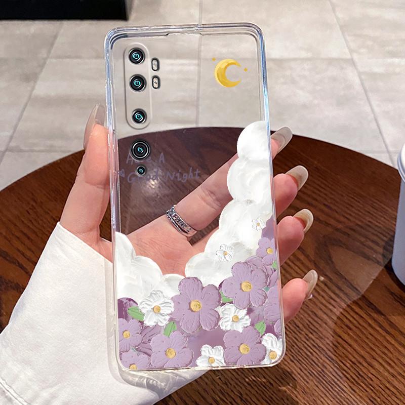 Jelly Casing For Xiaomi Mi cc9 Pro/Mi Note 10/Mi Note 10 Pro Clear Silicone Soft TPU Back Cover Cute Cat Rabbit Protective Case