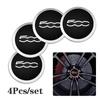 4Pcs 56mm Car Wheel Center Hub Caps Emblem Stickers For 500