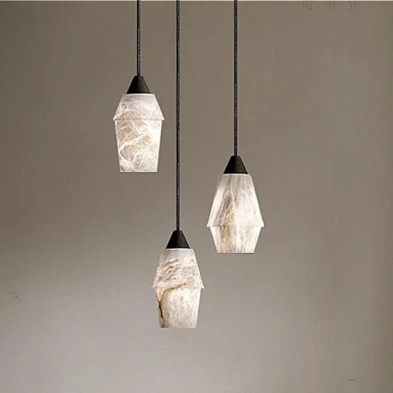 

Мраморная люстра, скандинавское простое постмодернистское освещение, коридор, отель, вилла, ресторан, спальня, прикроватные светильники, металлический подвесной светильник