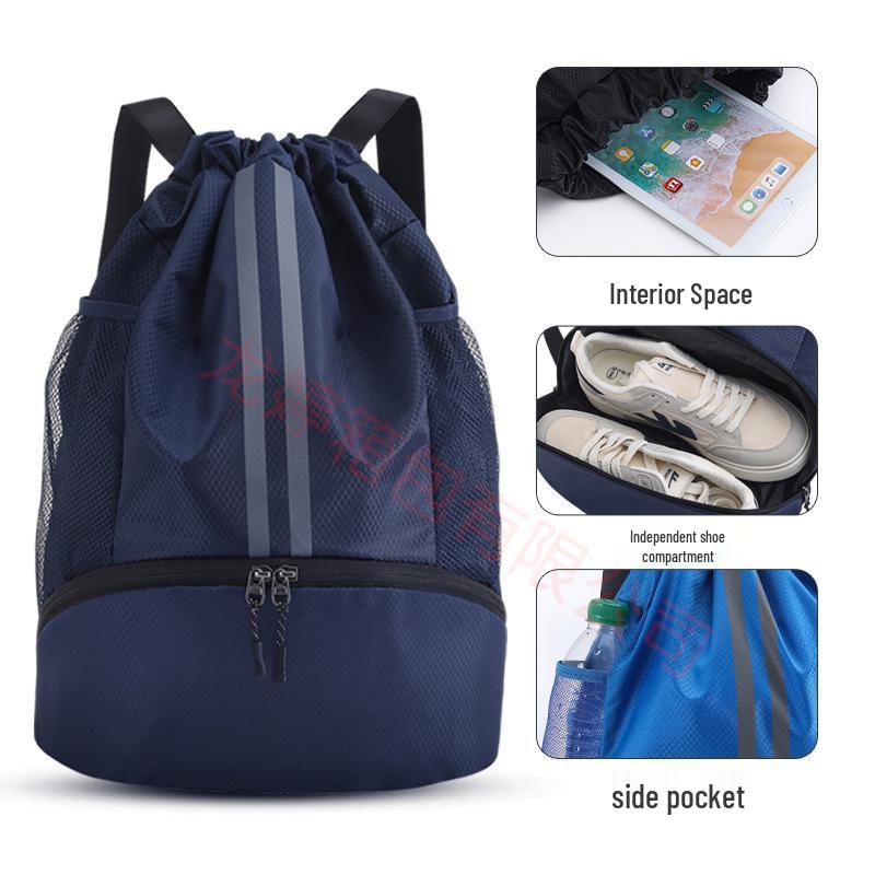 Mochila de Viaje Grande de Tela Oxford - Unisex, Portátil, con Cierre de Cordón, Bolsa Deportiva y de Baloncesto
