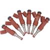 FJ763 6pcs Set Fuel Injector 12 Holes For Avalon 05-12 Camry RAV4 07-11 Sienna 06-10 Highlander 08-11 Venza 09-17 for Lexus ES350 2007-2012 RX330