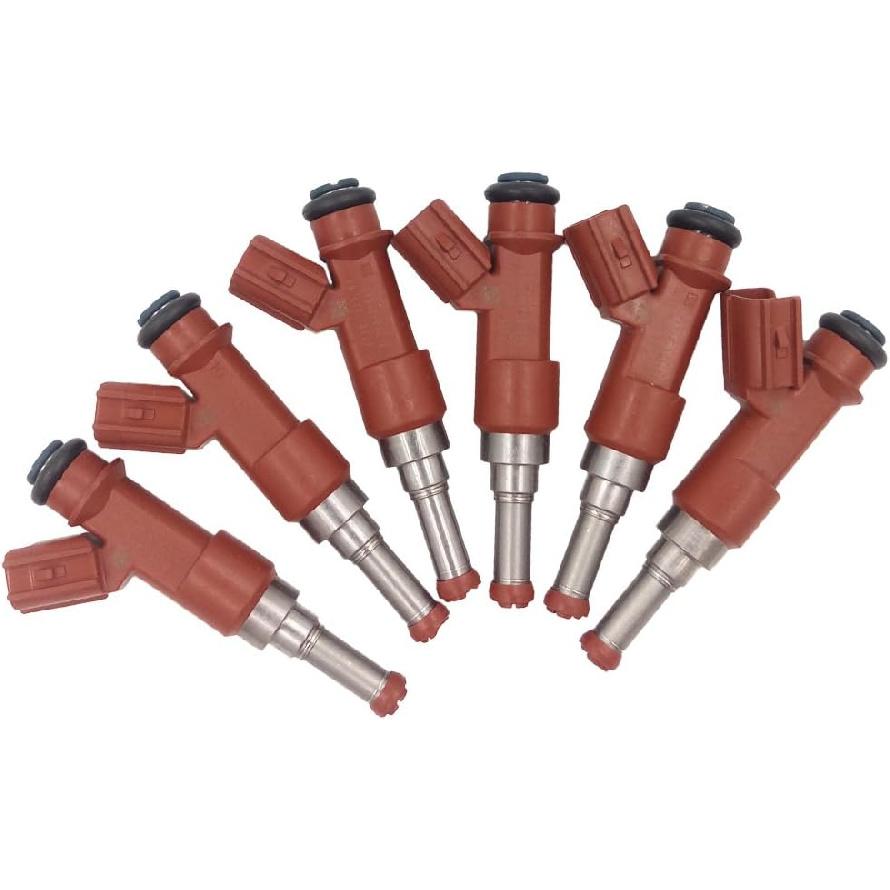 FJ763 6pcs Set Fuel Injector 12 Holes For Avalon 05-12 Camry RAV4 07-11 Sienna 06-10 Highlander 08-11 Venza 09-17 for Lexus ES350 2007-2012 RX330