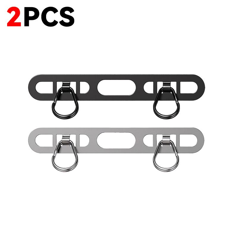 1/2/3Pcs Metal Phone Lanyard Side Hanging Patch For iPhone Stainless Steel Clip Double Buckle Phone Straps Gasket Connect Piece