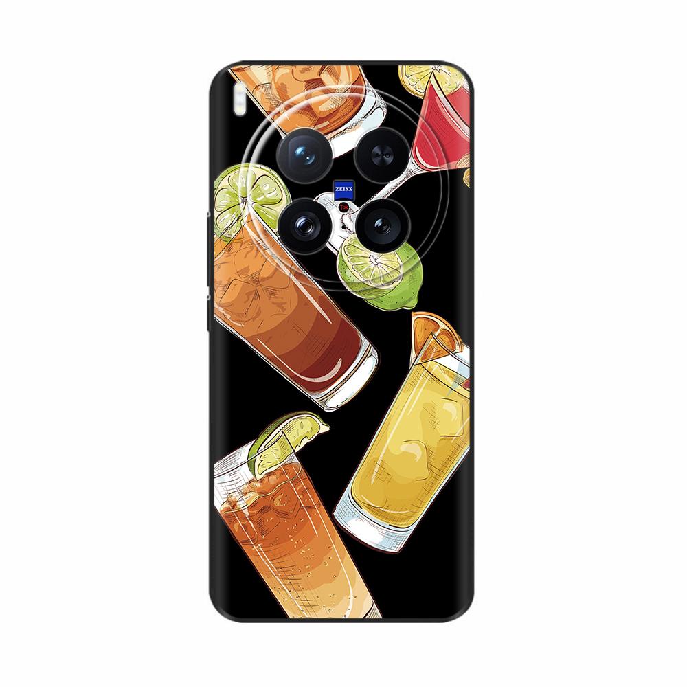 For Vivo X200 Ultra Case Soft TPU Cute Cartoon Painted Back Shell Cover For Vivo X200 Pro Mini Phone Cases for Vivo X200 Pro 5G