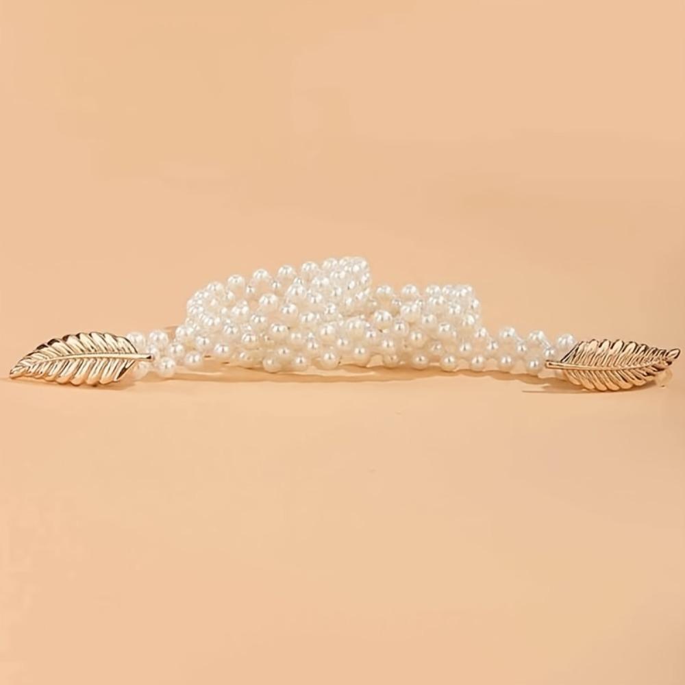 1PC Dress Clothing with Pearl Belt Ladies Versatile Decoration Premium Princess Style Pearl Waist Chain