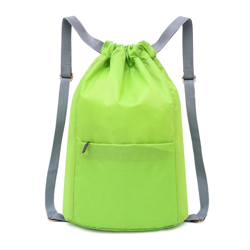 Drawstring School Backpack Waterproof Gym Sacks Unisex Travelling Shoulders Bag