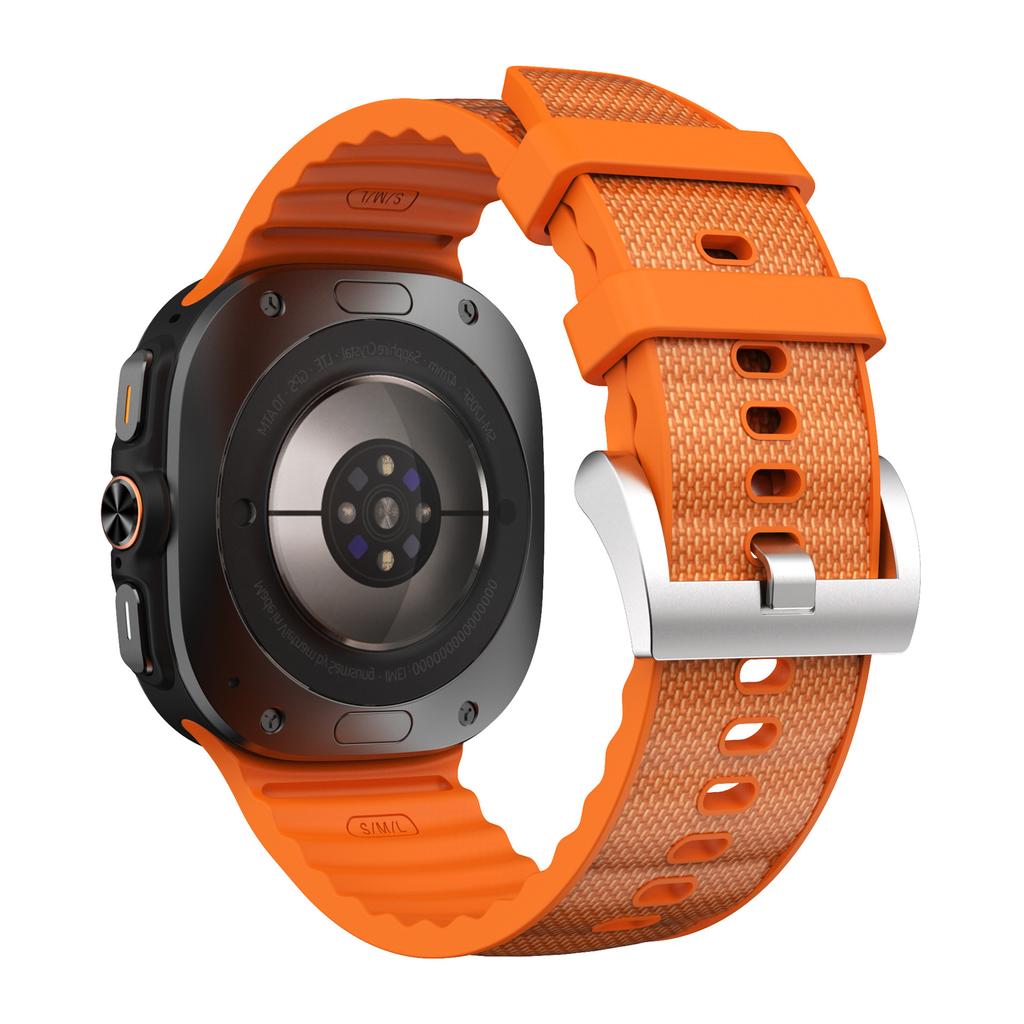 Silicone+Nylon Band For Samsung Galaxy Watch Ultra Strap 47mm Functional Sport Belt Bracelet Galaxy Watch 7 Ultra 47 Mm