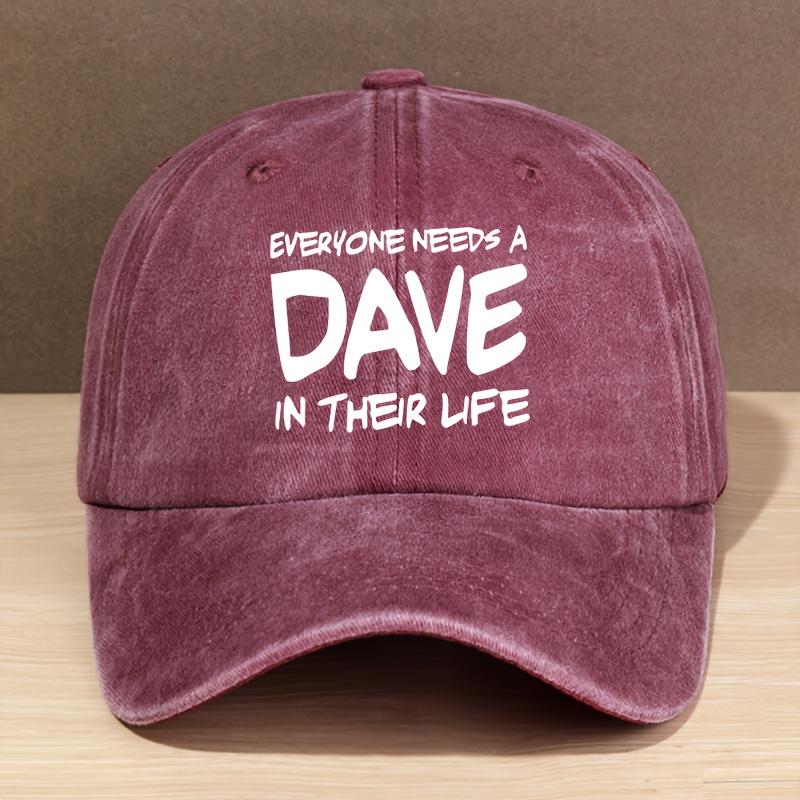 Vintage Trucker Hat Adjustable Vintage Style Trucker Hat Everyone Needs a Dave in Their Life Washed Baseball Cap One Size