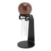Needle Type Coffee Stirrer with Stand Stainless Steel Needle Walnut Handle Professional Needle Type Coffee Distributor
