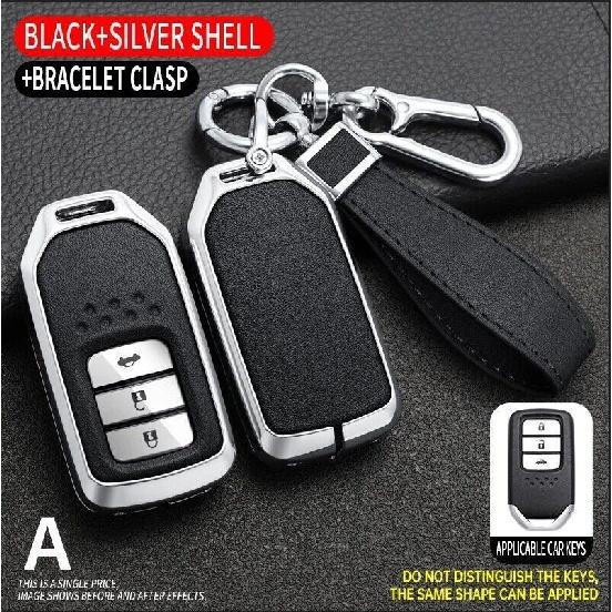 Zinc Alloy TPU Car Key Fob Case Cover For Honda Civic Accord CR-V HR-V Fit Pilot
