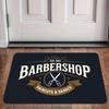 VIKAMA Barber Shop Logo Welcome Doormat Non-Slip Indoor Rug Bathroom & Kitchen Entrance Carpet Home Decor