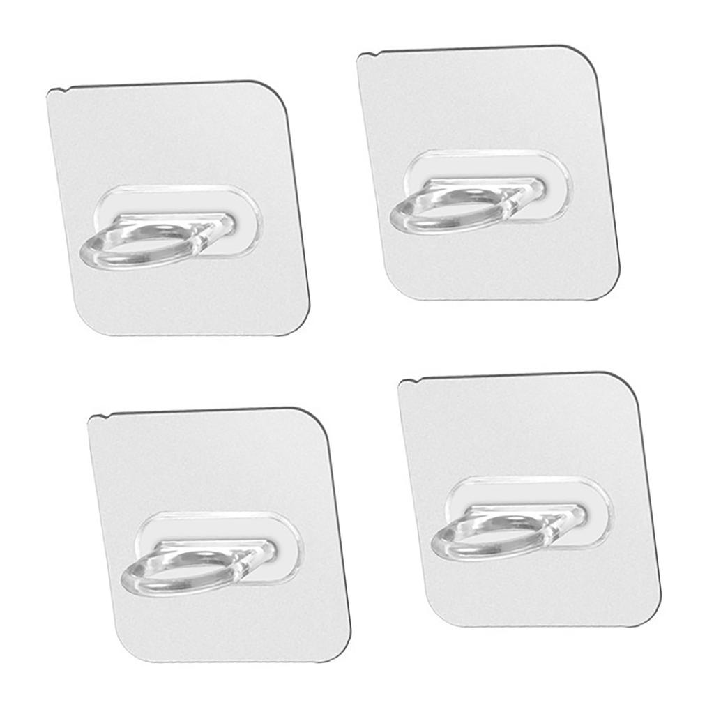 4 Pcs Spray Bottle Holder Space Saving Wall Mounted Adhesive Bottle Hook Shower Curtain Rod Holder