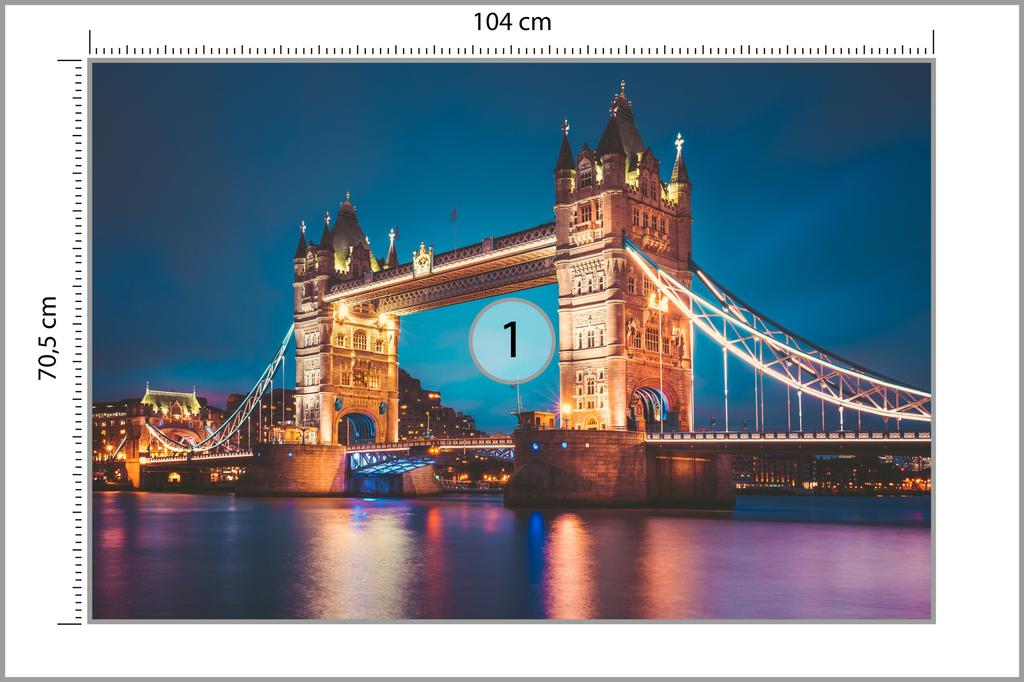 Photomural Tower Bridge Self-Adhesive Mural 104x70.5