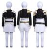 Anime K-POP Caçadores de Demônios Crianças Meninas Fantasia Cosplay Rumi Zoey Mira Roupa Infantil de Role Playing Festa Uniforme Preto Dourado Brilhante