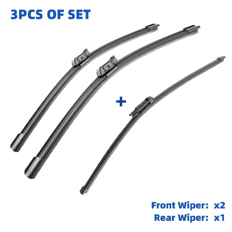 For Citroen C3 Picasso 2011-2017 24"+16"+11" Front Rear Wiper Blades Windshield Windscreen Window Cutter Accessories 2016 2017