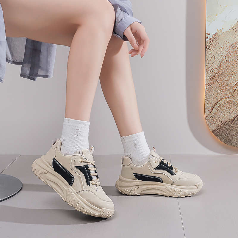Fashion Thick Heeled 40 Shoes 46 Fabric Tennis Woman White Casual Sneakers Sport Imported Tenid Racing China Model Tenids