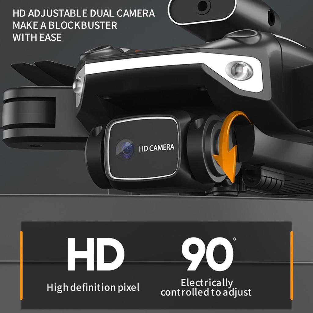 Ferngesteuerte GPS-Drohne mit Doppelkamera, 8K, faltbare Headless-Drohne mit Hindernisvermeidungsfunktion, optische Flusspositionierung, Gestenfotografie