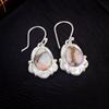 Natural Pink Opal Copper Gemstone 925 Stleing Silver Stylish Jewelry Earrings EE-41-35