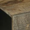 Szafka Rtv Jasnoszara 105X33,5X46 Cm Drewno Lite Mango