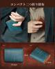 Bifold Pueblo Leather Bifold Genuine Large Popular [Kawaoto] Men's Wallet, Leather, Capacity, Compact, Small, Box-shaped Wallet, Left-handed,