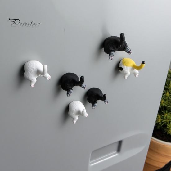 Decorative Cat Magnets 3D Butt Refrigerator Magnet, Kitten Ass Whiteboard Cabinet Fridge Office Locker Home Kitchen Decoration Gift for Lovers Lover