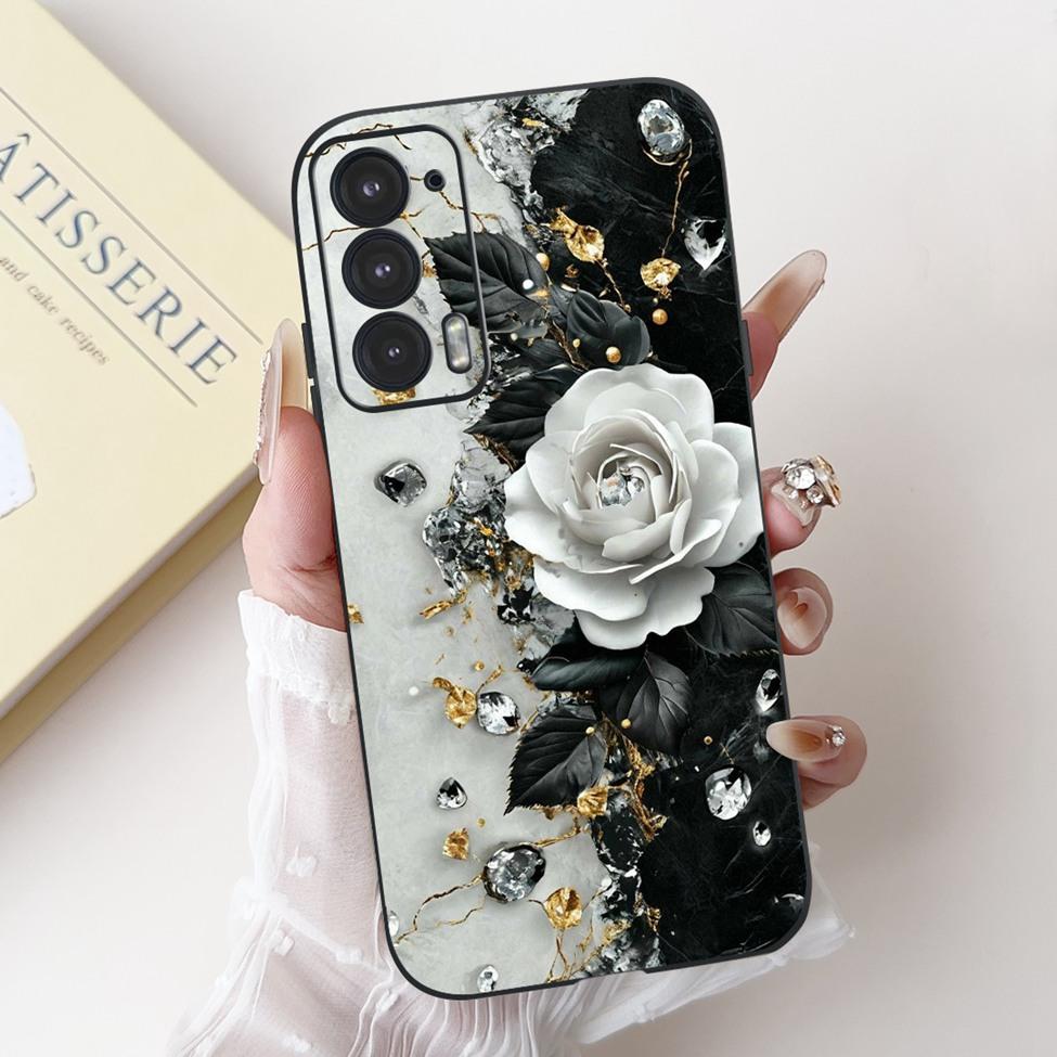 For Edge 20 20Pro 20Lite Phone Cover For Motorola Edge 20 Pro Case Silicone Luxury Fashion Love Cute Cat Girl Funny Cool Painted