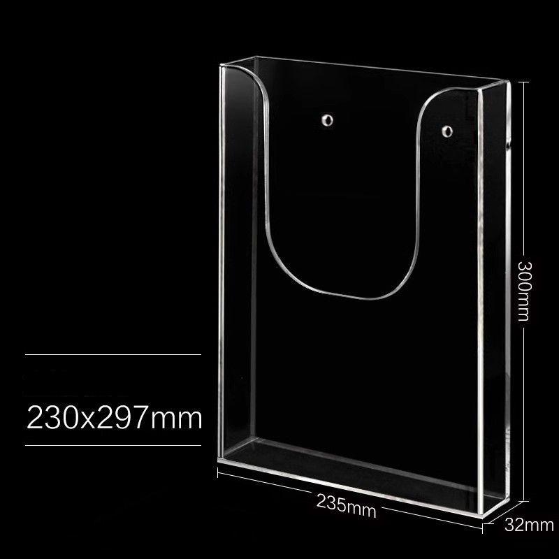 A4/A5 Clear Hanging File Organizer,Wall Mounted Mail Paper Document Folder Holder,Clipboard Storage Organization Magazine Rack