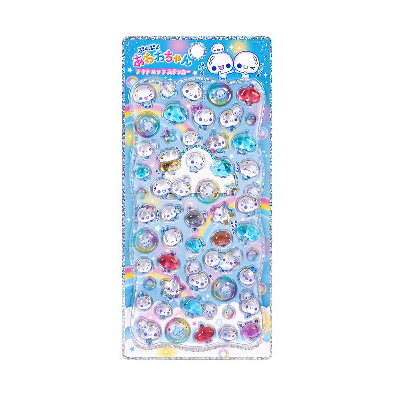 Cartoon 3D Embossed Crystal Children's Stickers Cat and Bunny DIY Decorative Phone Puzzle Reward Stickers